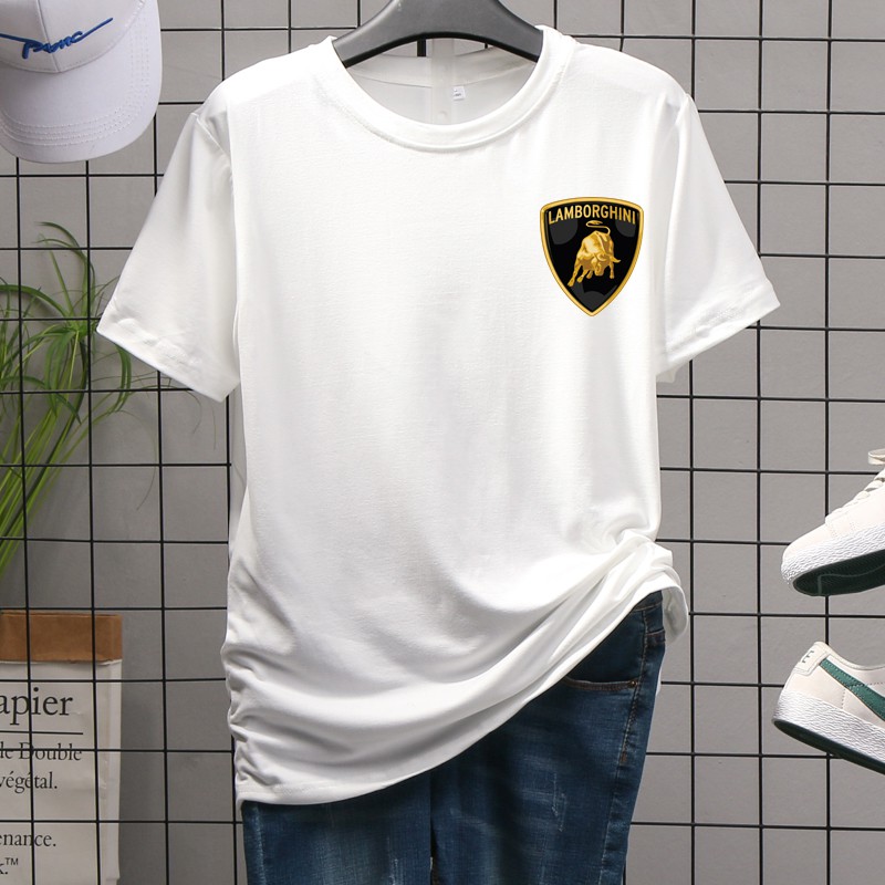 เสื้อยืดคอกลมผ้านิ่มใส่สบาย ลายแฟชั่น พร้อมส่ง T-449