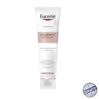 ของแท้! Eucerin white cleansing foam 150ml รับประกันของแท้ [แถมกันแดด CCA35ml NO.1AUS]