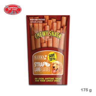 [MANOON] SLEEKY Chewy Snack Strap Lamb Flavored สลิคกี้ ชิววี่ รสแกะ 175 กรัม (ชนิดแผ่น)