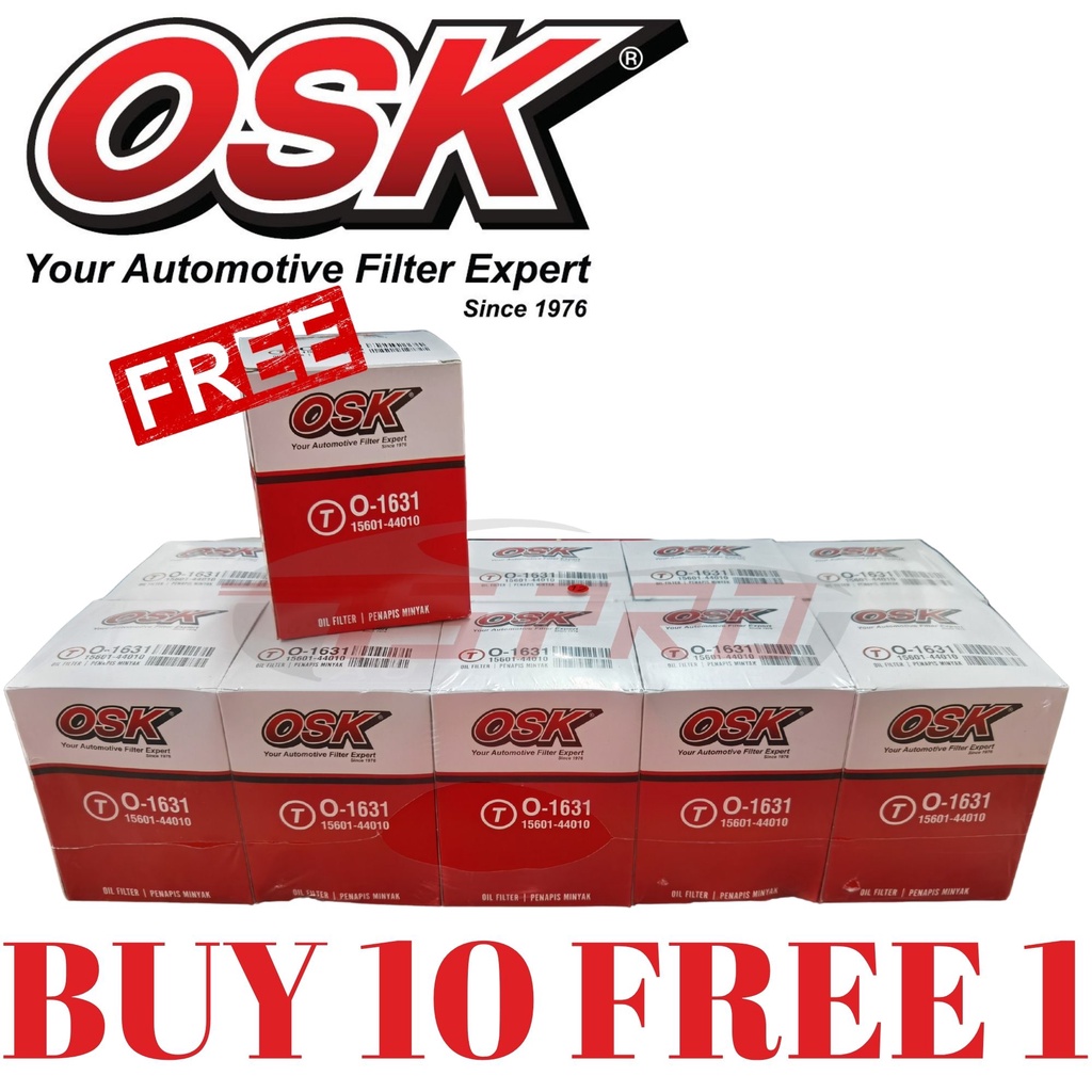 Osaka (OSK) O-PC15 O-1631 กรองน้ํามันเครื่อง (90915-TD004) - เครื่องยนต์ Toyota Hiace LH113 Dyna LH8