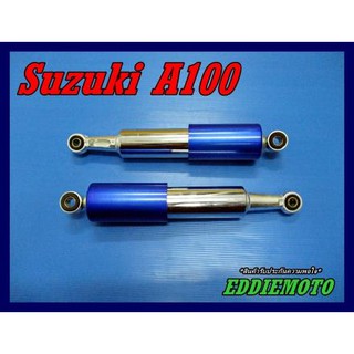 SUZUKI A100​ AS100​ A80 AS80 REAR SHOCK  "BLUE" SET PAIR​ (330 mm.) // โช๊คอัพ โช๊คหลัง สีน้ำเงิน งานสวย คุณภาพดี