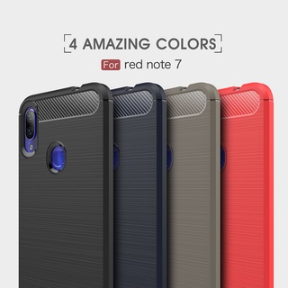 Xiaomi Redmi Note 7 8 6 5 Pro Soft Casing Red mi Note 4 4X 8T 9 4G 5G 9S 9Pro max Carbon Fiber Phone Case