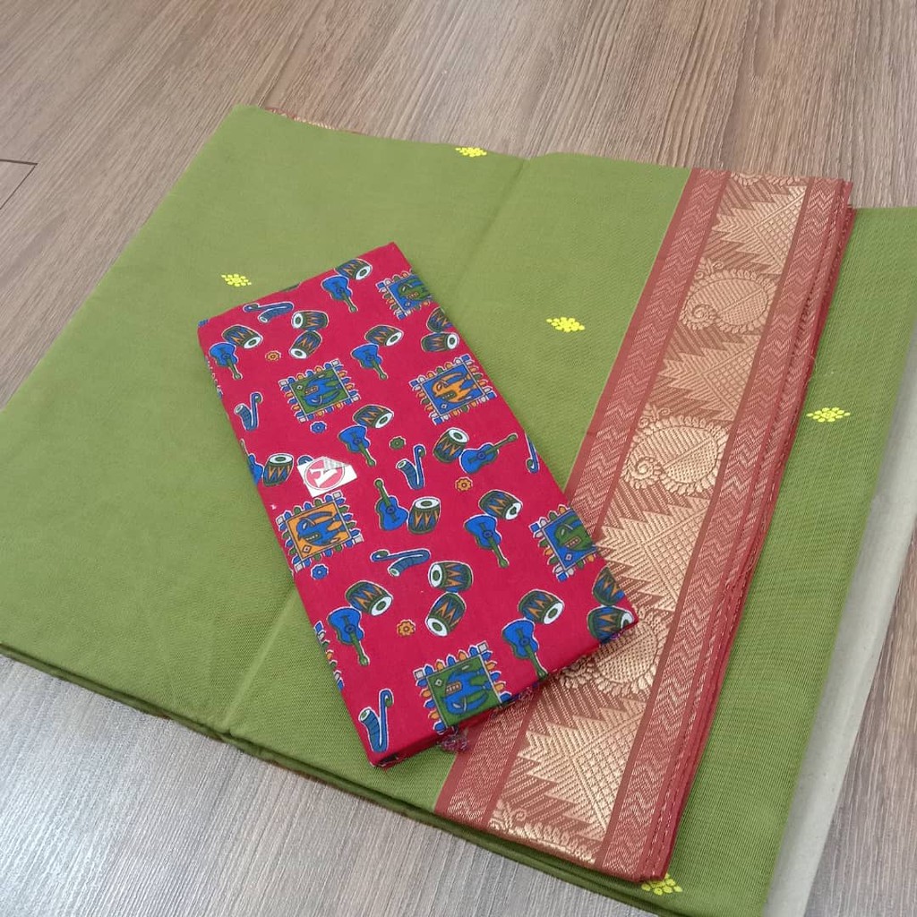 Saree / Saree Pure Cotton / Pure Cotto Handloom Saree / Kalamkari Saree / Chetthinad Cotton Saree / 