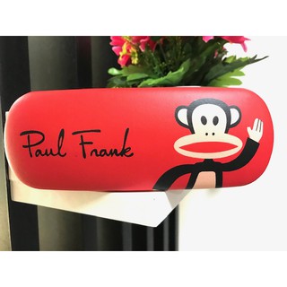 กล่องแว่นตา ลายการ์ตูน  ลาย พอล แฟรงค์  แดง  น่ารัก น่าใช้งาน PAUL  FRANK  RED