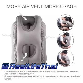 หมอนเป่าลม สำหรับพกพา Travel Pillow หมอนติดรถรองคอ หมอนขึ้นเครื่องบิน