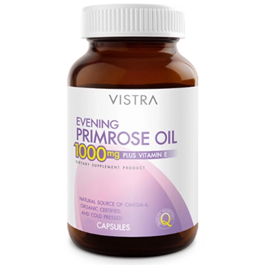 VISTRA Evening Primrose EPO 1000mg 45 เม็ด วิสทร้า อีฟนิ่งพริมโรส1000 มก.