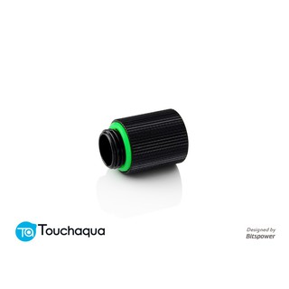 (2 PCS) Touchaqua G1/4" IG1/4" Extender Fitting - 20MM (Glorious Black)