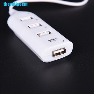 อะแดปเตอร์ฮับแยก Usb 2.0 ความเร็วสูง 4 พอร์ต สําหรับคอมพิวเตอร์ แล็ปท็อป พีซี