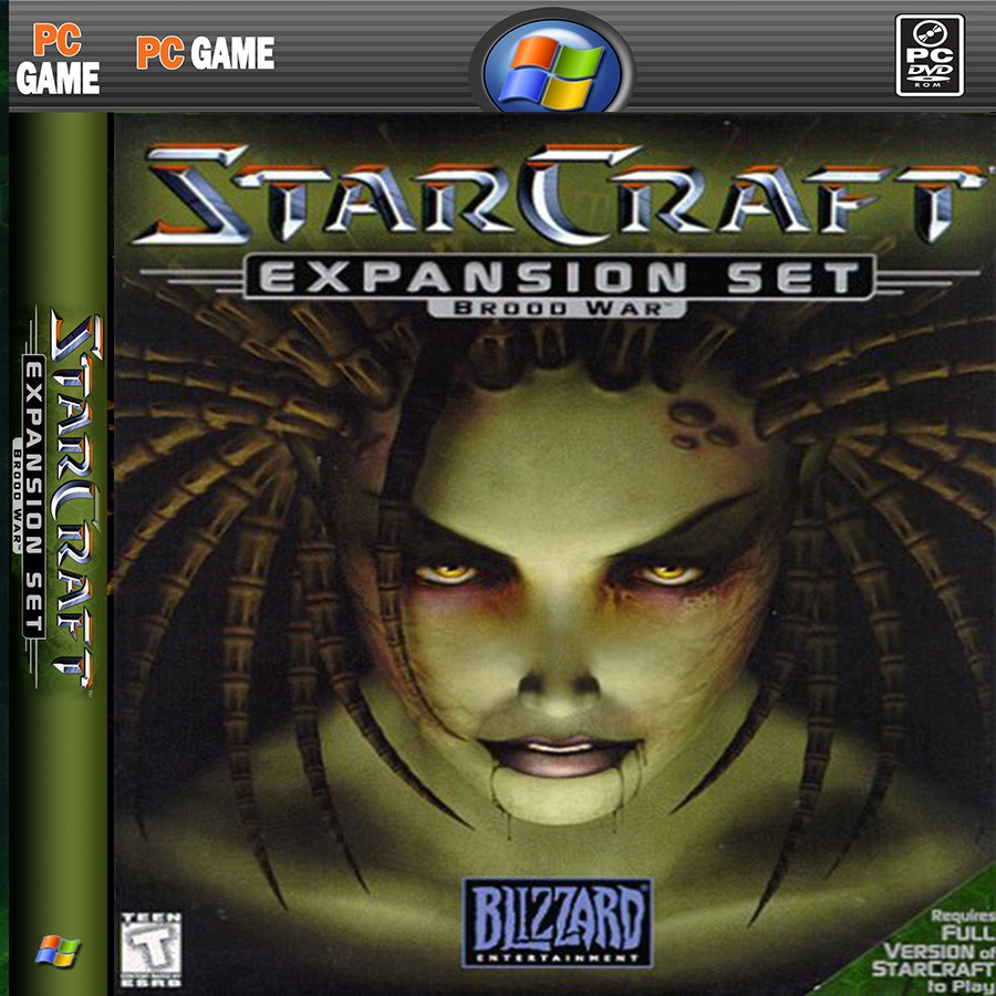 GAME PC (ส่งไว) (ติดตั้งง่าย) (มีสูตรโกงแถมให้) StarCraft Brood War (สุดยอดเกมวางแผนการรบ)