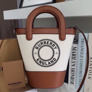 BURBERRY MINI CANVAS CROSSBODY BAG