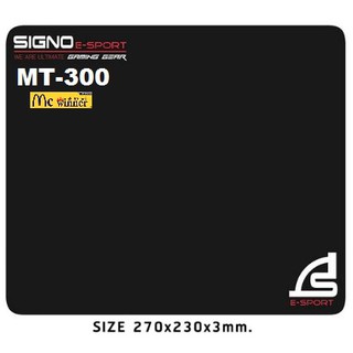 แผ่นรองเมาส์ (Mousepad) SIGNO E-SPORT รุ่น MT-300 Speed Gaming รองรับทุกเซนเซอร์