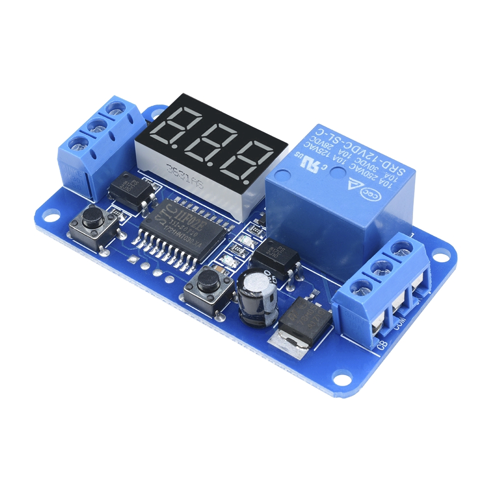DIYMORE | DC 12V LED Display Digital Delay Timer Control Switch Module PLC Automation TOP - รูปที่ 5