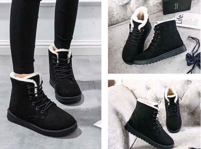 🇹🇭พร้อมส่ง🇹🇭 sz. 37-43 รองเท้าบูทกันหนาวบุขน  รุ่น 1