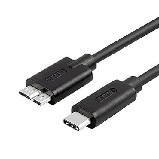 Unitek C475 USB 3.0 Type C Adapter Cable, USB 3.0 Type C to USB 3.0 Micro-B Adapter Cable Male - Male 1.0m(3Ft) 5.0 Gbps