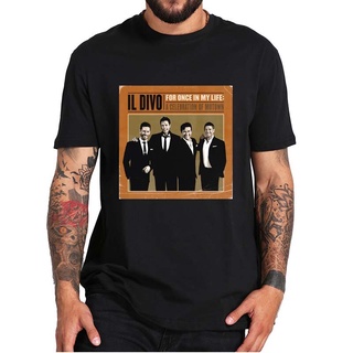 เสื้อผ้าผชเสื้อยืดแขนสั้น พิมพ์ลาย Il Divo For Once In My Life A Celebration Of Motown สไตล์คลาสสิก สําหรับผู้ชาย 2021S-