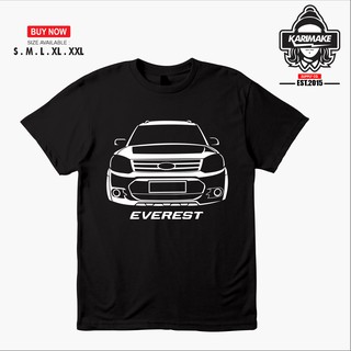 เสื้อยืดผ้าฝ้ายพิมพ์ลายแฟชั่น เสื้อยืด ลายรถยนต์ Ford Everest Gen 3