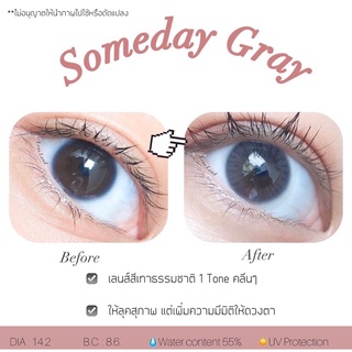 คอนแทคเลนส์รายเดือน รุ่น Someday Gray bylensland