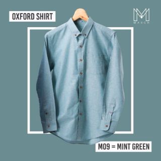 เสื้อเชิ๊ตสีมิ้น Oxford shirt ใส่สบายผ้าสวย ระบายความร้อนได้ดี