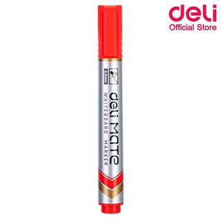 Deli U00340 Dry Erase Marker ปากกาไวท์บอร์ดปลอดสารพิษ ไม่มีกลิ่นฉุน แพ็ค 1 แท่ง หมึกสีแดง เครื่องเขียน ปากกาไวท์บอร์ด ไวท์บอร์ด
