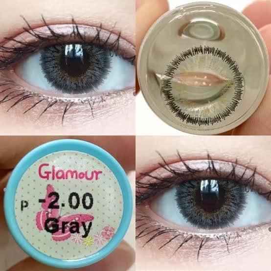 คอนแทคเลนส์ Glamour Brown/Gray (Sweetyplus/Wink) ขนาดบิ๊กอาย