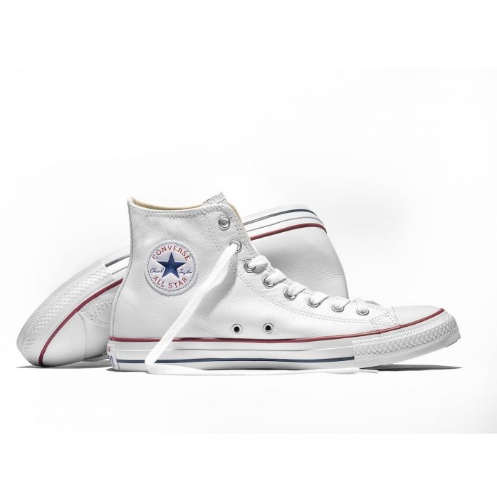 [ลด30% เก็บโค้ด 2509FASHDD] CONVERSE All Star (Leather) hi - White รองเท้า คอนเวิร์ส แท้ หนัง หุ้มข้อ ได้ทั้งชายหญิง