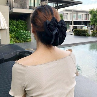 เน็ตติดผม สีดำ lady plus. รุ่น nu01 งานแฮนด์เมดเกรดพรีเมียม เน็ตติดผมใส่ทำงาน เน็ตผมเรียบๆ เน็ตติดผมน่ารักๆ พร้อมส่ง