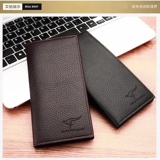 กระเป๋าสตางค์คลัตช์แฟชั่นเรียบง่ายใส่ได้หลายบัตรpu wallet