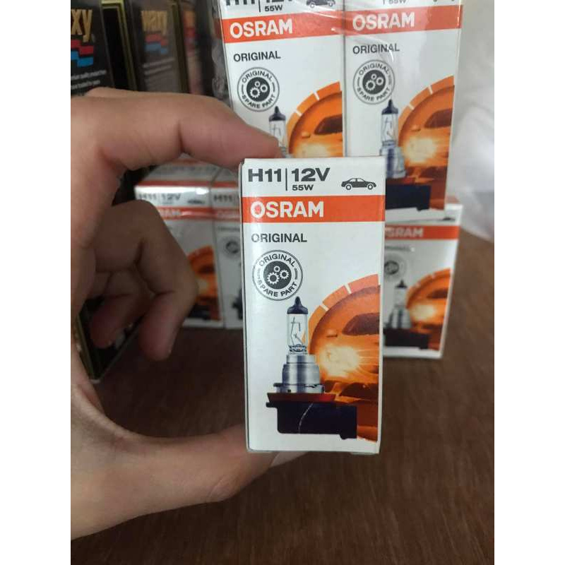 หลอดไฟรถยนต์ H11 12V 55w Osram germany แท้ จำนวนเลือกตามตัวเลือกค่ะ รบกวนตรวจเช็ครหัสขั้วก่อนทำการสั่งซื้อนะคะ