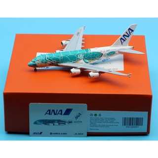 Ew4388007 โมเดลเครื่องบิน JC Wings 1:400 All Nippon Airways ANA "StarAlliance" Flying Honu Livery" Airbus A380 Diecast Aircraft Jet#Ja382a