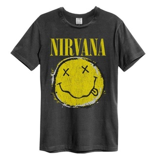 T-shirt  เสื้อยืด ผ้าฝ้าย คอกลม พิมพ์ลาย Nirvana Worn Out สไตล์คลาสสิก สําหรับวันเกิดS-5XL