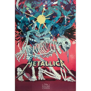 โปสเตอร์ วง ดนตรี Metallica เมทัลลิกา ภาพวงดนตรี โปสเตอร์ติดผนัง โปสเตอร์สวยๆ poster