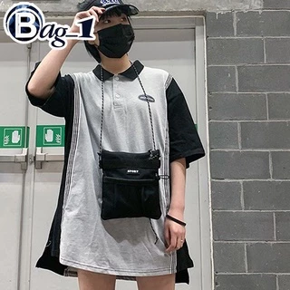 bag_1(BAG1641) W1กระเป๋าผ้าสะพายข้างสายเชือกSPORเวอร์ชั่นเกาหลี ผ้าใบ
