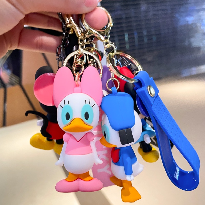 Coffeejoy ใหม่ การ์ตูนเดซี่มิกกี้ มินนี่ พวงกุญแจรถ จี้พวงกุญแจ โดนัลด์ดั๊ก ตุ๊กตา ขายส่ง - รูปที่ 6