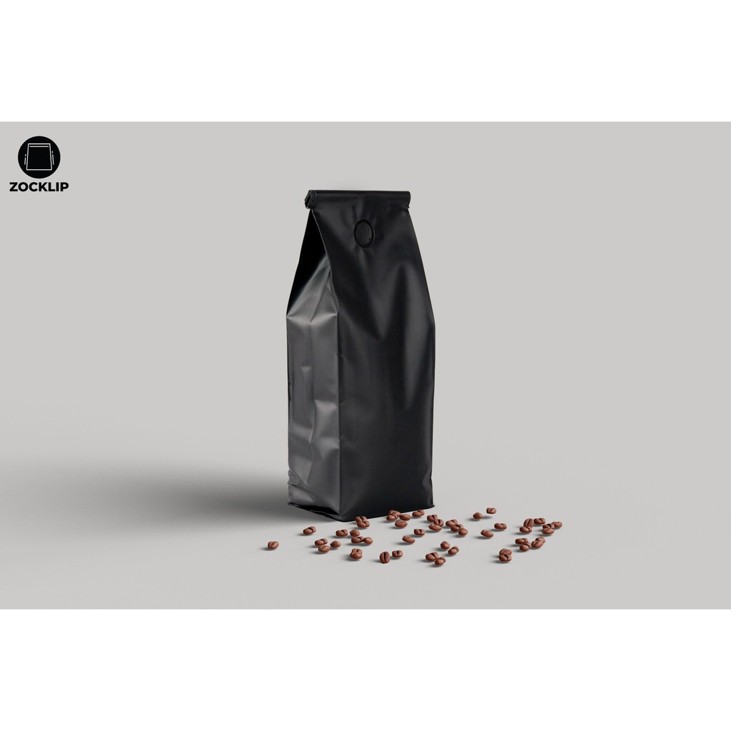 (50ใบ) ถุงกาแฟมีวาล์ว ถุงใส่เมล็ดกาแฟ มีวาล์ว สีดำ/สีขาว/สีทอง ราคาส่ง