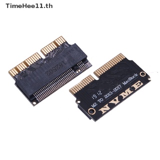 【Timehee11】อะแดปเตอร์ M2 Ssd Nvme สําหรับ Macbook Air A1465 A1466 Macbook Pro A1398 A1502 [Th]