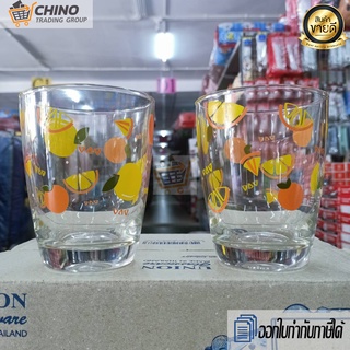 [บรรจุ 6ใบ] แก้วน้ำ แก้วเหล้า พิมพ์ลาย [UNION UG-339 357ml. 12.5oz.]