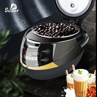 หม้อต้มไข่มุกไฟฟ้า หม้อต้มไข่มุกอัตโนมัติ 5L 500W Boba Cooker