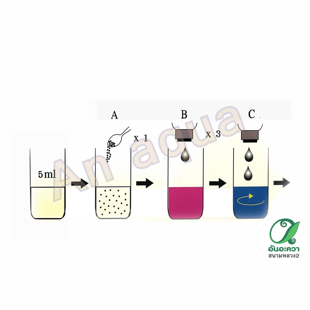 Aqua VBC ชุดวัดค่าน้ำ ความกระด้าง Total Hardness F-100 (KH) - รูปที่ 2