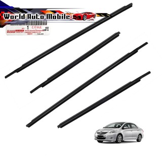 Weather Strip 4 Doors แท้ สี Black Soluna Vios Belta Toyota 4 ประตู ปี2007-2012