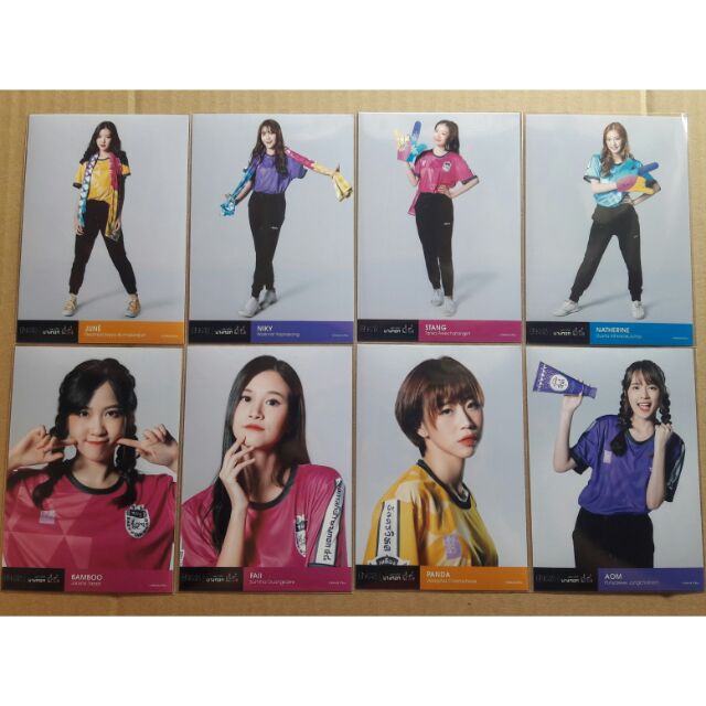 BNK48 - Photoset sport กีฬาสี set 19 [ใบเศษ รุ่น2] 1/2 aom mewnich panda bamboo faii june niky stang