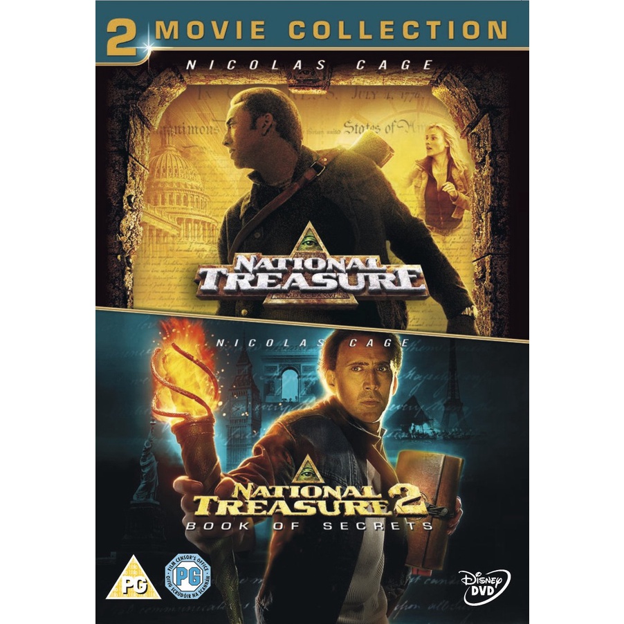 [ DVD Movie มีปก+สกรีนแผ่น-ไม่มีกล่อง ] NATIONAL TREASURE ปฏิบัติการณ์เดือดล่าขุมทรัพย์สุดขอบโลก