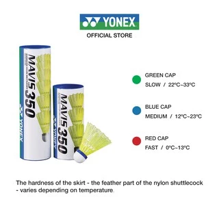 YONEX รุ่น MAVIS 350 ลูกแบดมินตันพลาสติก ให้ความรู้สึกเหมือนกับตีลูกขนไก่ เหมาะสำหรับผู้เริ่มเล่น พัฒนาศักยภาพ