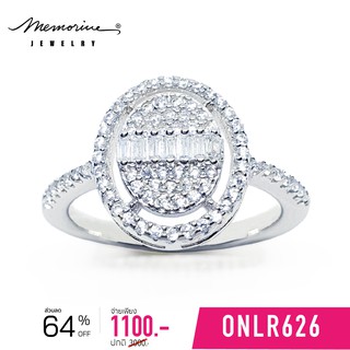 Memorine Jewelry แหวนเงินแท้ 925 ฝังเพชรสวิส (CZ) : ONLR626