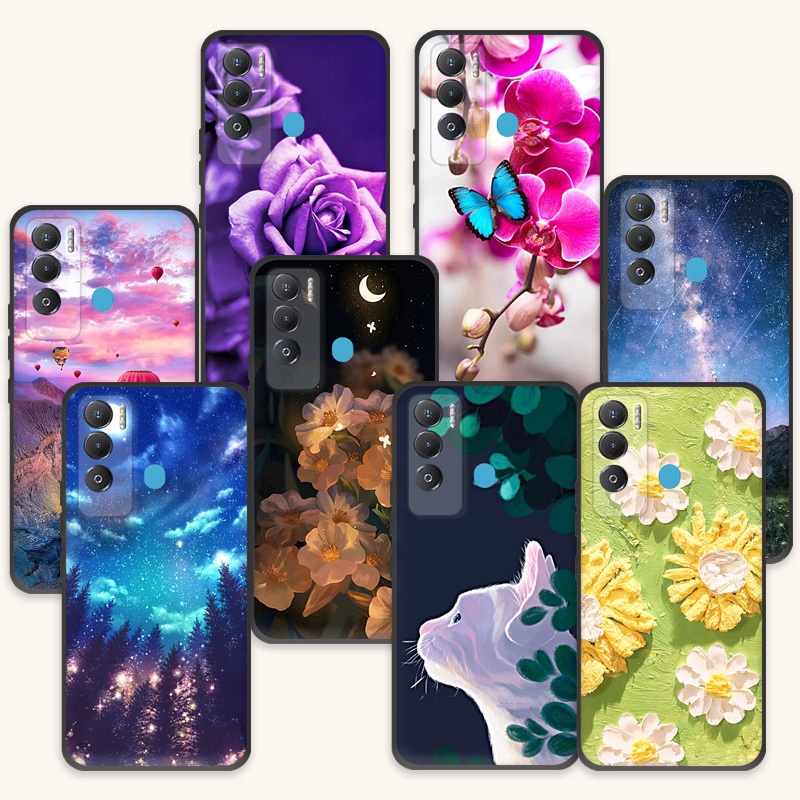Tecno Pova Neo LE6 LE6h กรณี TPU ซิลิโคนนุ่มทาสีเคสโทรศัพท์สําหรับ Tecno Pova Neo LE6 LE6h