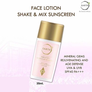 EARTHs Face Lotion Shake &amp; Mix Sunscreen 35ml.