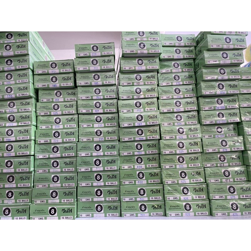 ด้ายมุกมัน วีนัส #8 น้ำหนัก10กรัม,ราคายกกล่อง(1กล่อง10กลุ่ม)