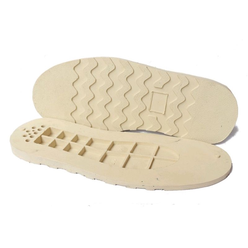 Redwing Vibram Black and White Cream Rubber Cutting Sole