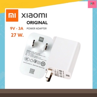 หัวชาร์จ Xiaomi 27W-30W หัวชาร์จด่วน หัวชาร์จเร็ว Super Charge รุ่นที่รองรับ ชาร์จไว 9V-3A. Redmi 9c 9T 9A Note9 Note10