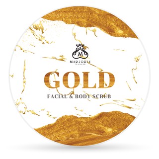 สครับเจลทองคำ Gold facial &amp; body Scrub แบรนด์ Majorie