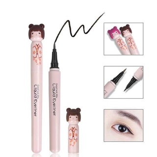 ปากกาอายไลเนอร์ เนื้อลิขวิด กันน้ํา ติดทนนาน ไม่เลอะง่าย สีดํา สีน้ําตาล
